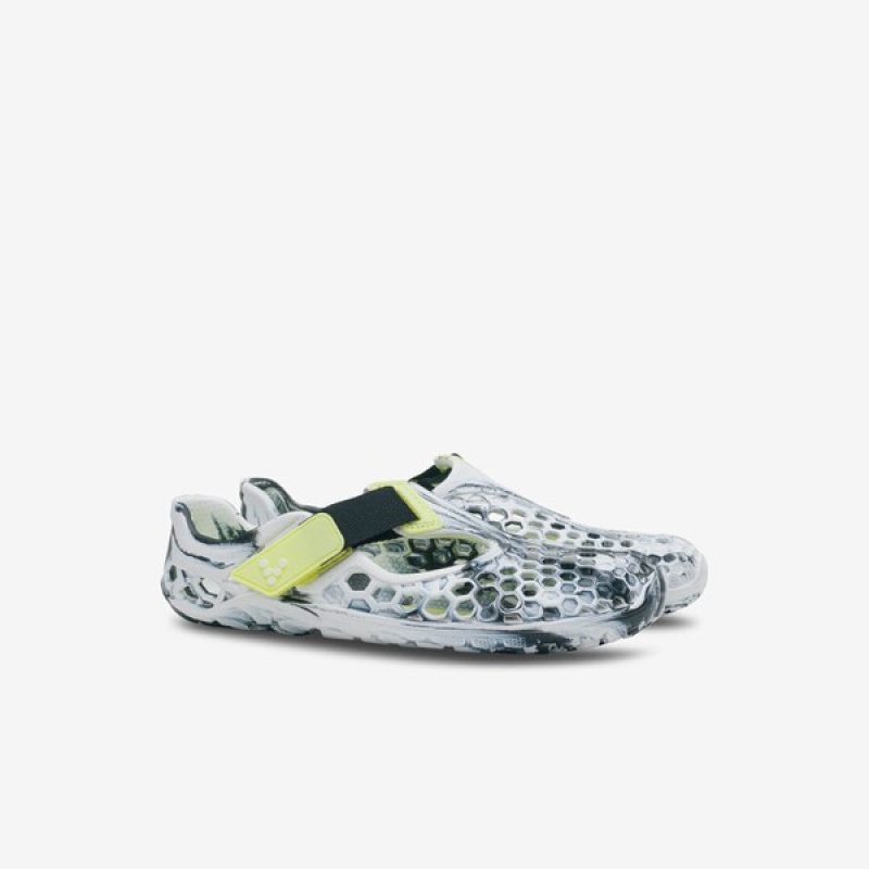 Bambino Vivobarefoot Ultra Bloom Ossidiana Bianche | LO3274195