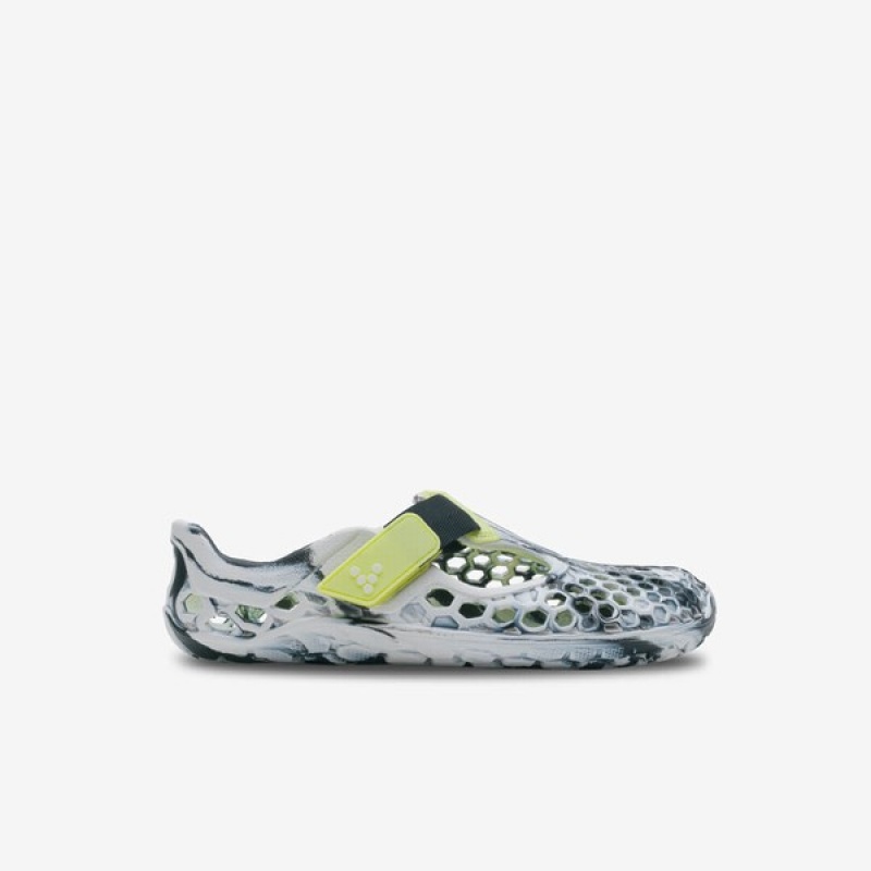 Bambino Vivobarefoot Ultra Bloom Ossidiana Bianche | LO3274195